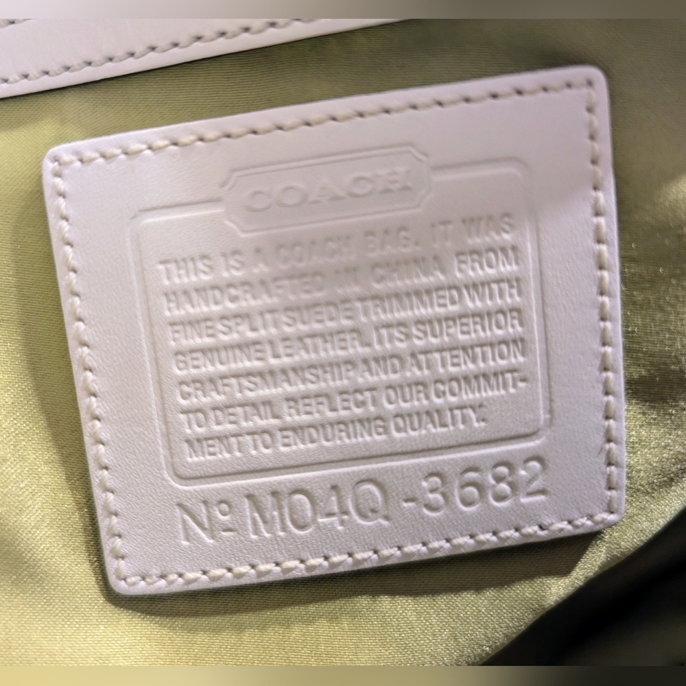 Coach Multicolor Suede Patchwork Tote - Blue, Yel… - image 10